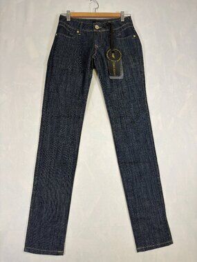 LIKOMS Jeans Women’s 26W 33L Dark Wash Straight Leg Jeans NWT